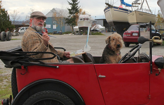 Photo of Robert Genn and dog Dorothy